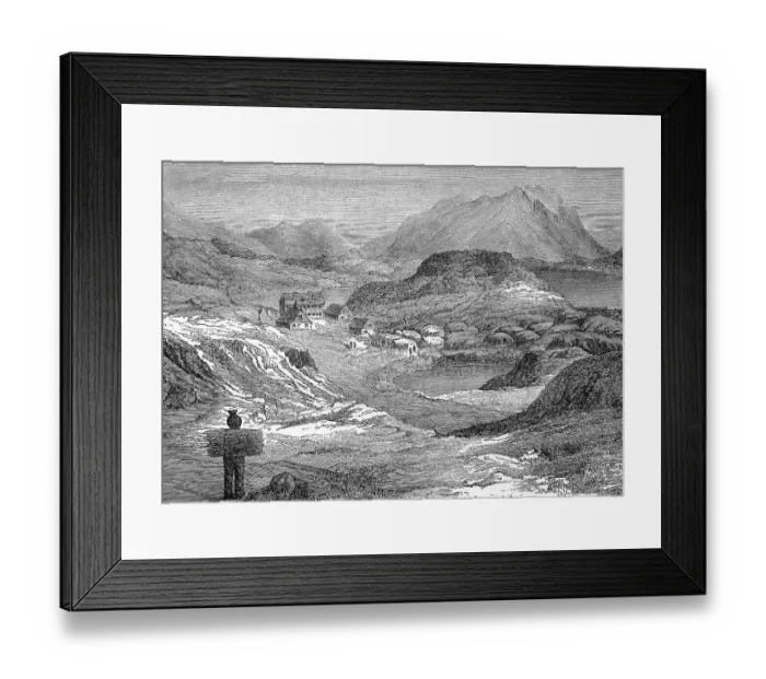 Framed Print : Church and palace of Itape, in 1870 Framed Print : Church and palace of Itape, in 1870