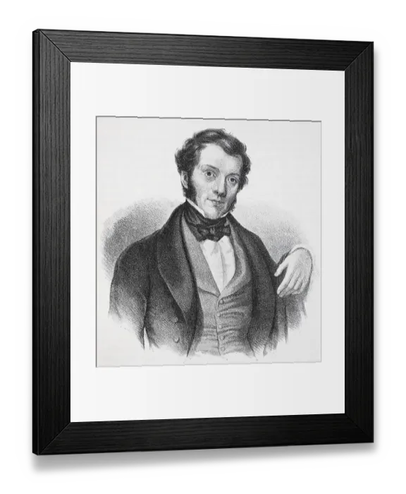 Framed Print : Richard Cobden, 3 June 1804, 2 April 1865