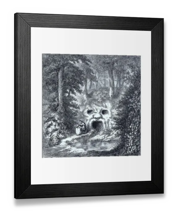 Framed Print : View of the park of Villa Aldobrandim Framed Print : View of the park of Villa Aldobrandim