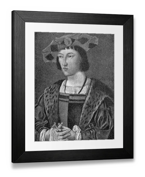 Framed Print : Charles VIII lAffable or le Courtois Framed Print : Charles VIII lAffable or le Courtois