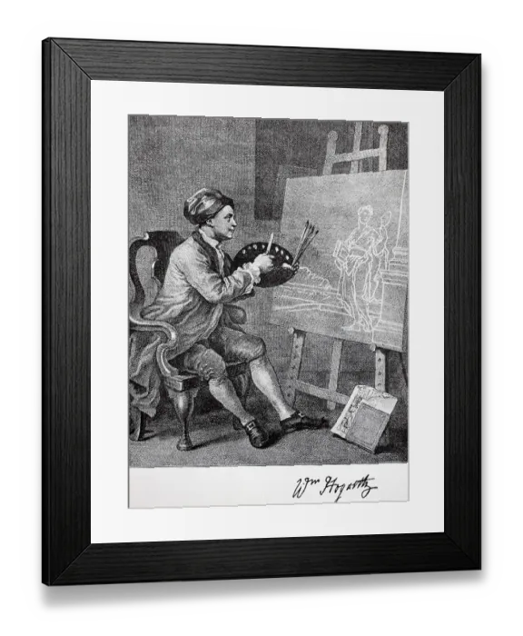 Framed Print : William Hogarth, FRSA, 10 November 1697
