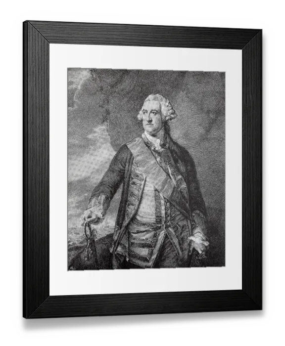 Framed Print : 1st Baron Hawke, 21 February 1705 Framed Print : 1st Baron Hawke, 21 February 1705