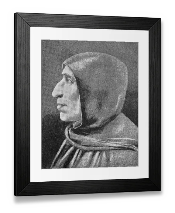 Framed Print : Girolamo Maria Francesco Matteo Savonarola