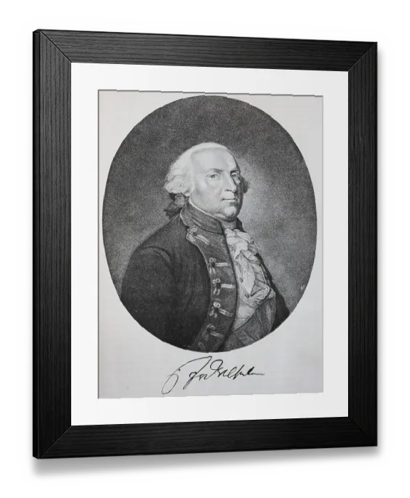 Framed Print : Frederick William II 25 September 1744