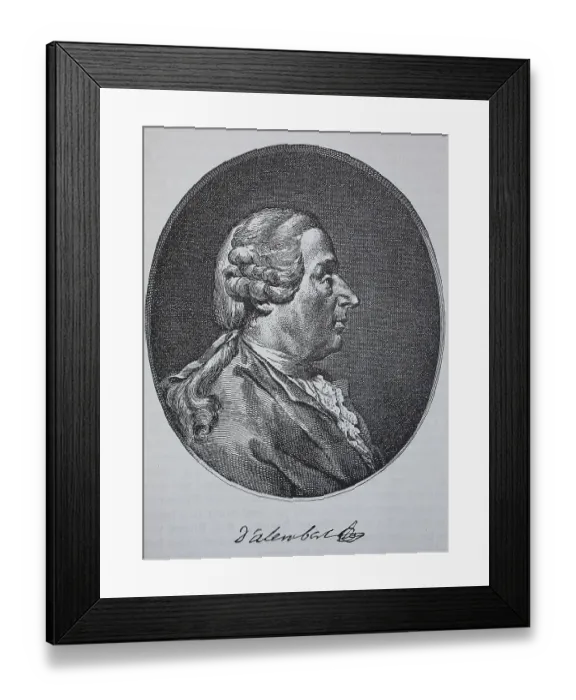 Framed Print : Jean-Baptiste le Rond, called D'Alembert