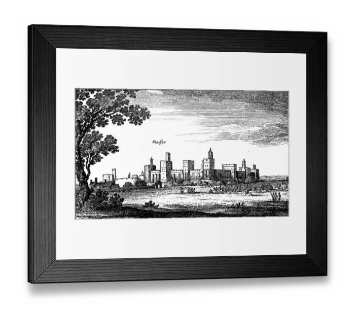 Framed Print : Windsor Castle, c. 1700, England Framed Print : Windsor Castle, c. 1700, England