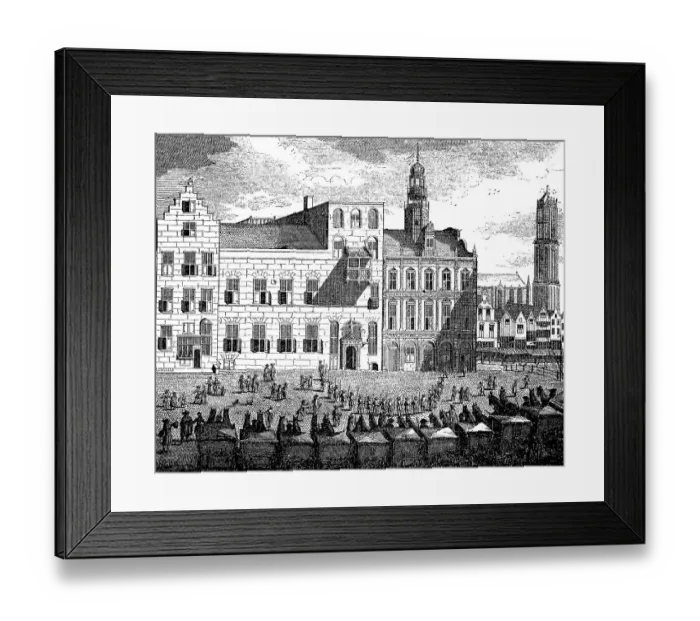 Framed Print : Holland, the Town Hall of Utrecht at the time of the peace negotiations in 1712 Framed Print : Holland, the Town Hall of Utrecht at the time of the peace negotiations in 1712