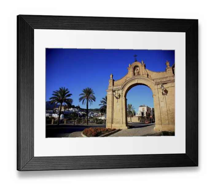 Framed Print : Puerta de Estepa archway in the town of Antequera