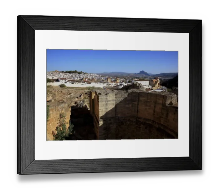 Framed Print : Part of the castle complex, Alcazaba