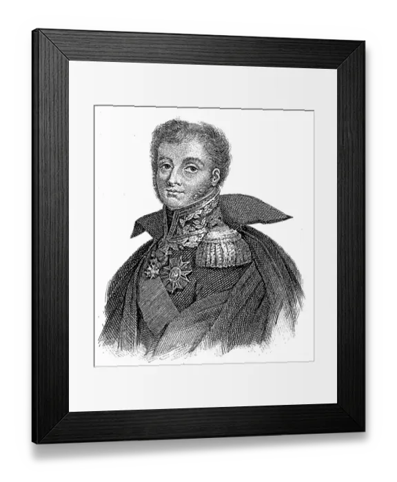 Framed Print : Henri-Gatien, comte Bertrand, 28 March 1773