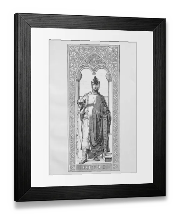 Framed Print : Otto I the Great (23 November 912) (7 May 973)