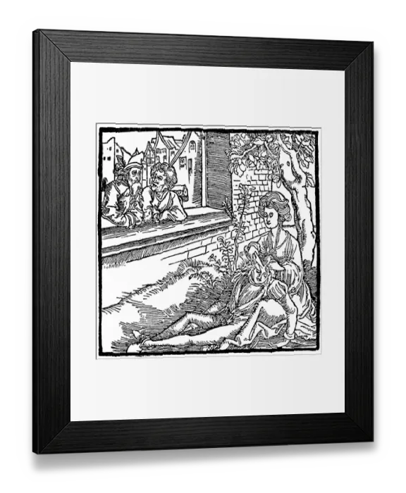 Framed Print : Samson and Delilah, From the Knight of the Turn Framed Print : Samson and Delilah, From the Knight of the Turn