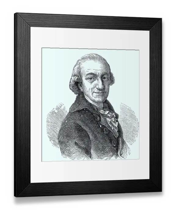 Framed Print : Christoph Martin Wieland, 5 September 1733 Framed Print : Christoph Martin Wieland, 5 September 1733