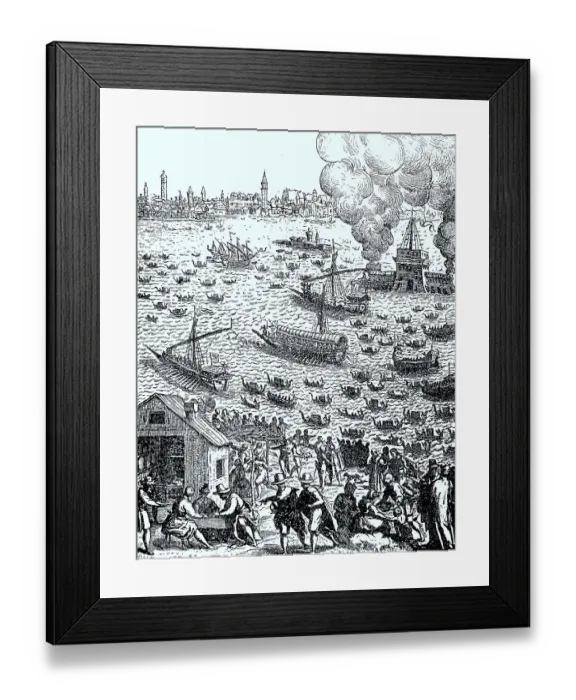 Framed Print : Return of the Doge on the Bucentoro