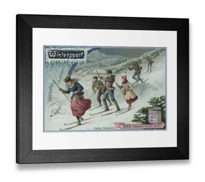Framed Print : Series Winter Sports, Skiing, Norway