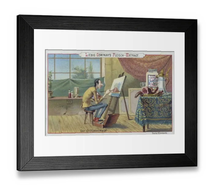 Framed Print : Picture series artist, painter: the still life painter