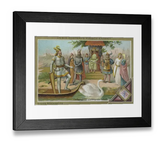 Framed Print : Picture series operas: Lohengrin