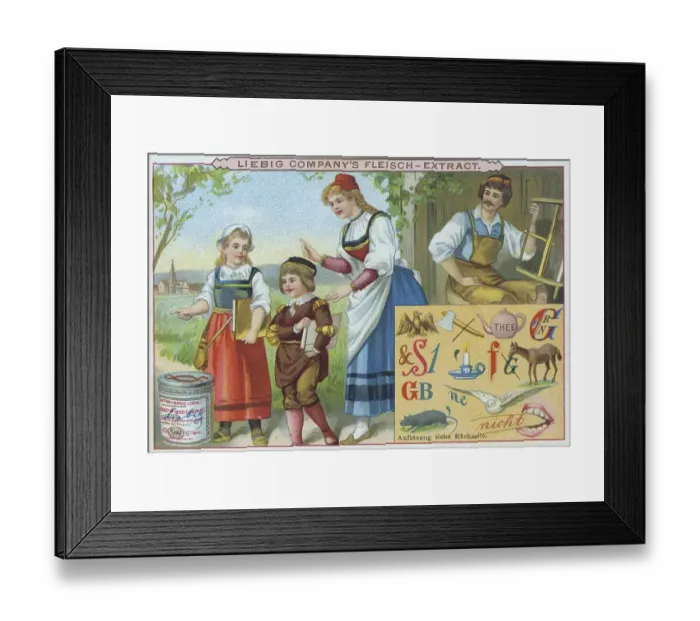 Framed Print : Picture series Riddles, Syllable Riddles