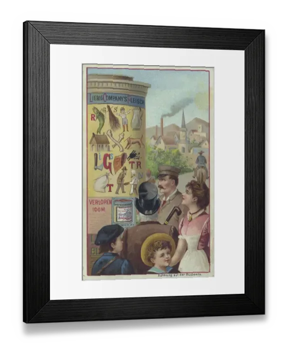 Framed Print : Picture series Riddle, Letter Riddle