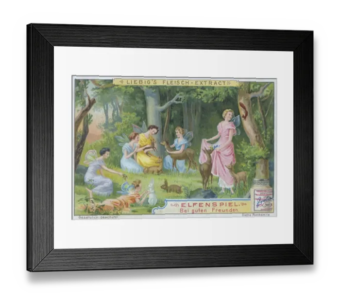 Framed Print : Series Elfenspiel, with good friends Framed Print : Series Elfenspiel, with good friends