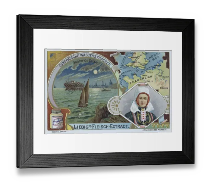 Framed Print : Series European Waterways, Strait of Calais