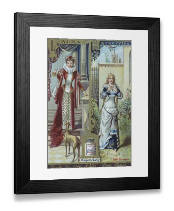 Framed Print : Series of costumes from the opera