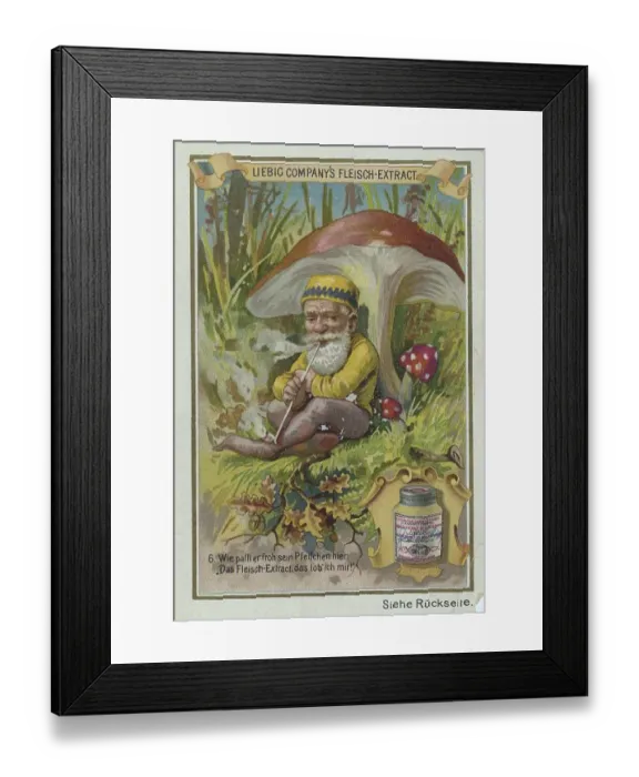 Framed Print : Series of the gnome uses Liebig meat extract