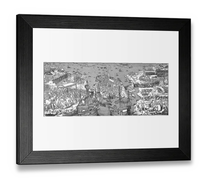 Framed Print : King Christian's Entry into Stockholm