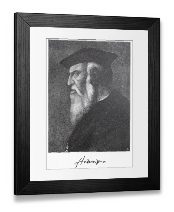 Framed Print : Andrea Doria, 1466, 1560, Doge of Genoa or Venice