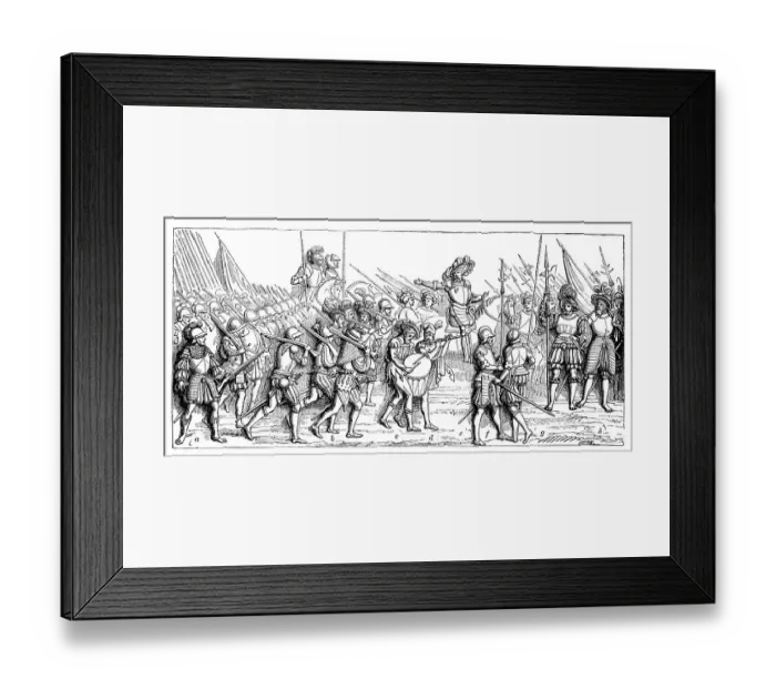Framed Print : The Troops of Francis I of France Framed Print : The Troops of Francis I of France