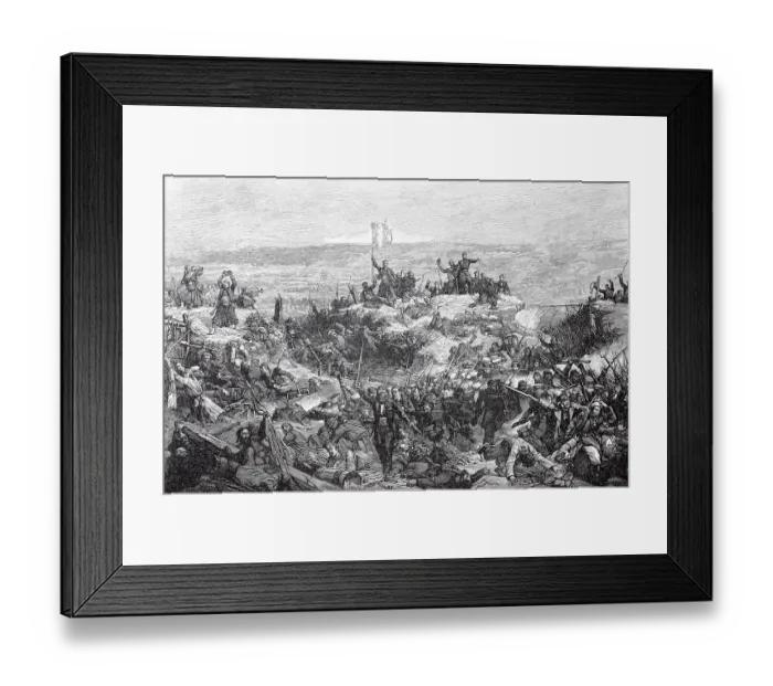 Framed Print : The French Attack on Malakoff on 8 September 1855