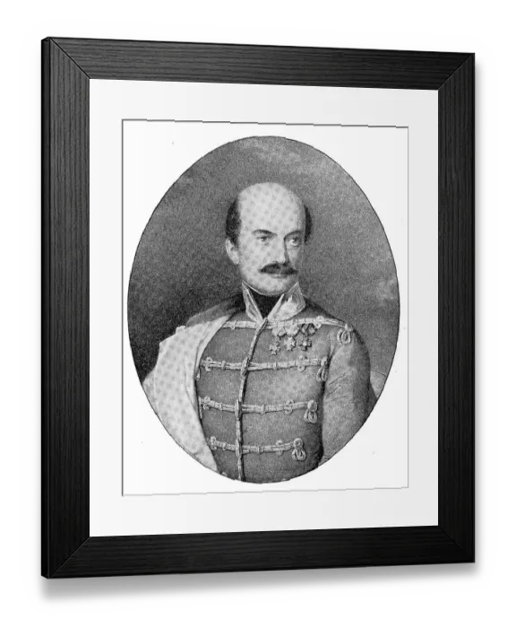Framed Print : Count Josip Jelacic of Buzim, 16 October 1801