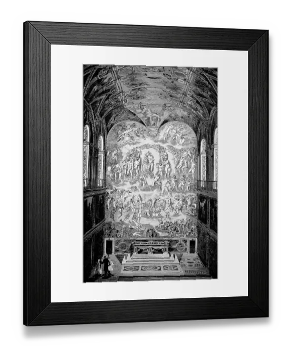 Framed Print : View of the interior of the Sistine Chapel Framed Print : View of the interior of the Sistine Chapel