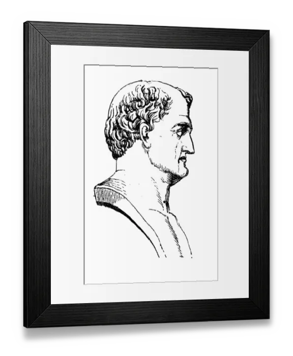 Framed Print : Vespasian, Titus Flavius Caesar Vespasianus Augustus