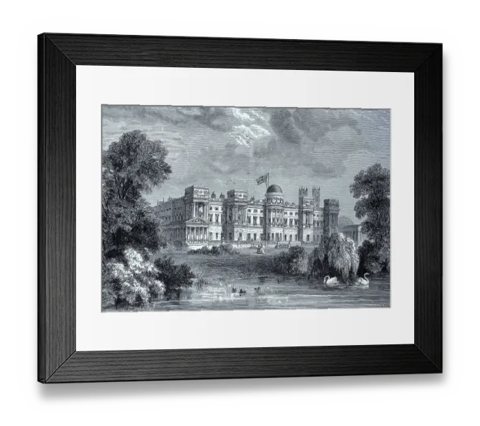 Framed Print : Garden front of Buckingham Palace Framed Print : Garden front of Buckingham Palace