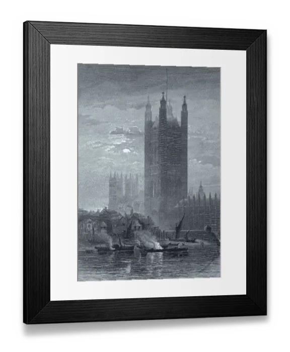 Framed Print : The Victoria Tower of the Palace of Westminster in London