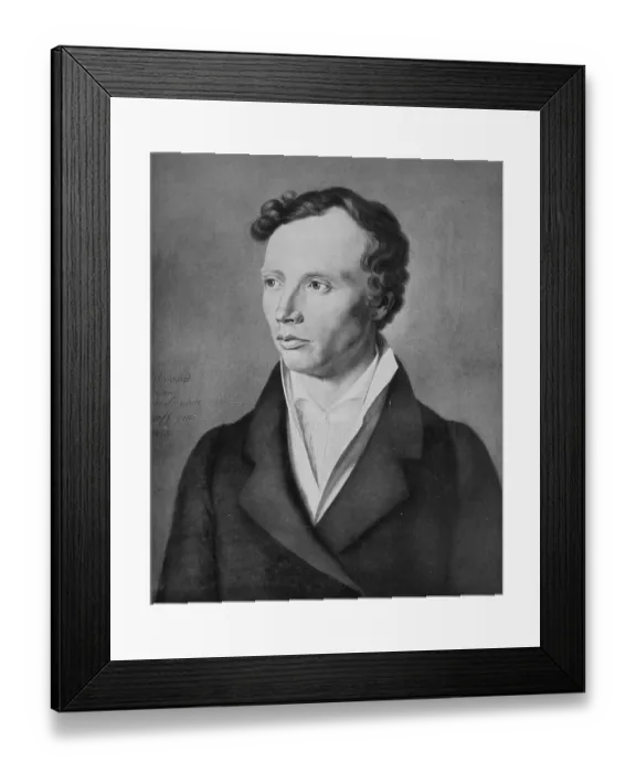 Framed Print : Johann Ludwig Uhland was a German poet
