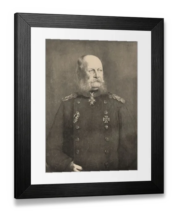 Framed Print : Wilhelm I. or in German Wilhelm I