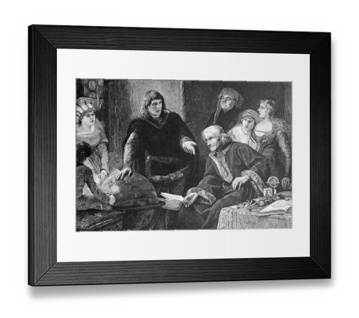 Framed Print : The earth globe by Martin Behaim from 1492 is the oldest known preserved earth globe