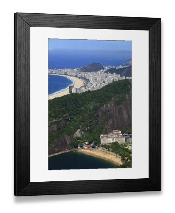 Framed Print : View of the city of Rio de Janeiro from Sugar Loaf Mountain