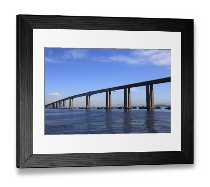 Framed Print : The Niteroi Bridge, Ponte Presidente Costa e Silva Framed Print : The Niteroi Bridge, Ponte Presidente Costa e Silva