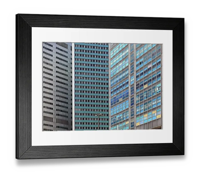 Framed Print : High-rise buildings in the centre of Rio de Janeiro