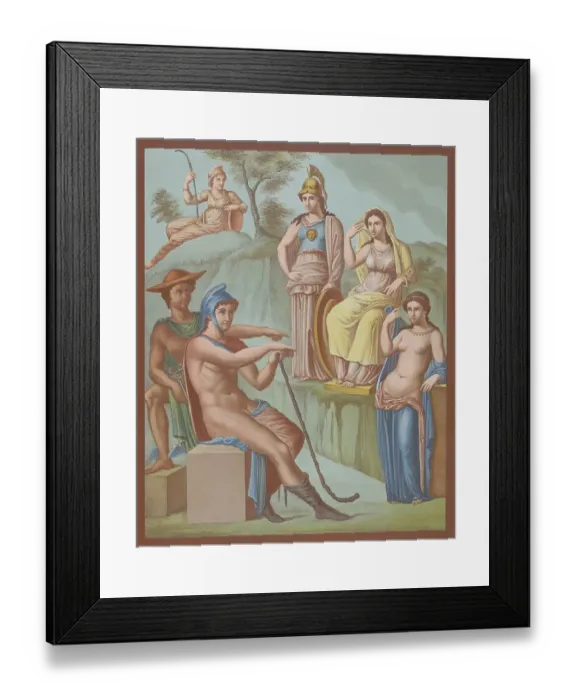Framed Print : Judgement of Paris, son of the Trojan king Priamos Framed Print : Judgement of Paris, son of the Trojan king Priamos
