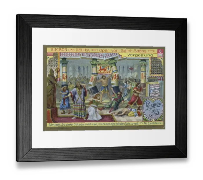 Framed Print : Simson and Delila, opera by Saint Saens