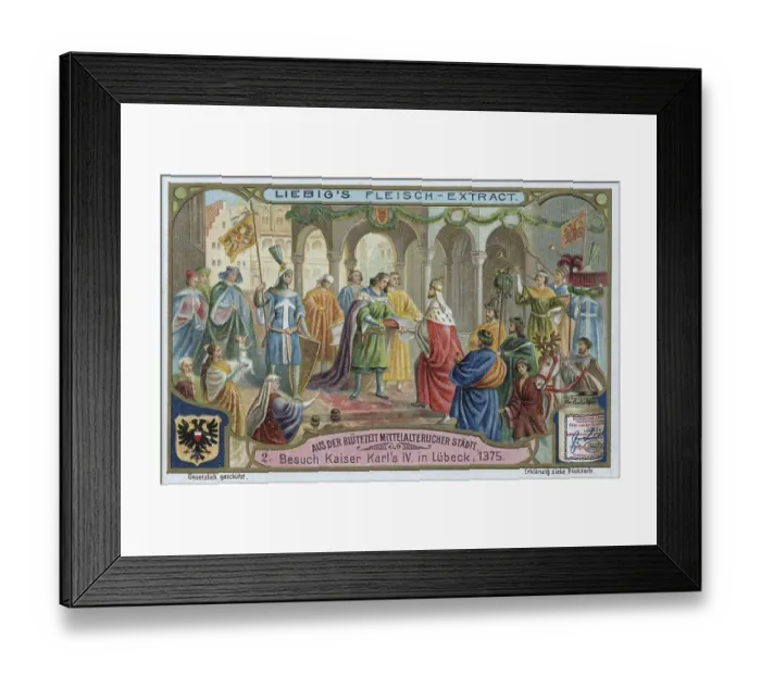 Framed Print : Picture series from the heyday of medieval cities