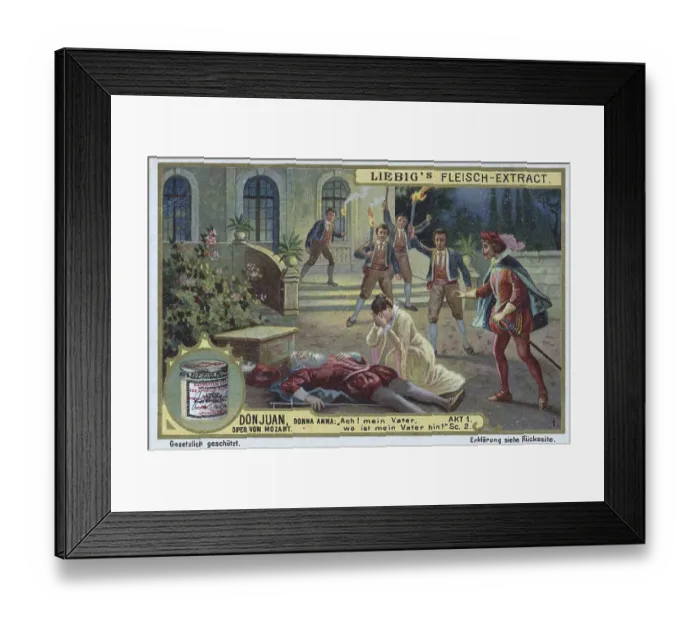 Framed Print : Picture series Don Juan, Opera by Mozart Framed Print : Picture series Don Juan, Opera by Mozart