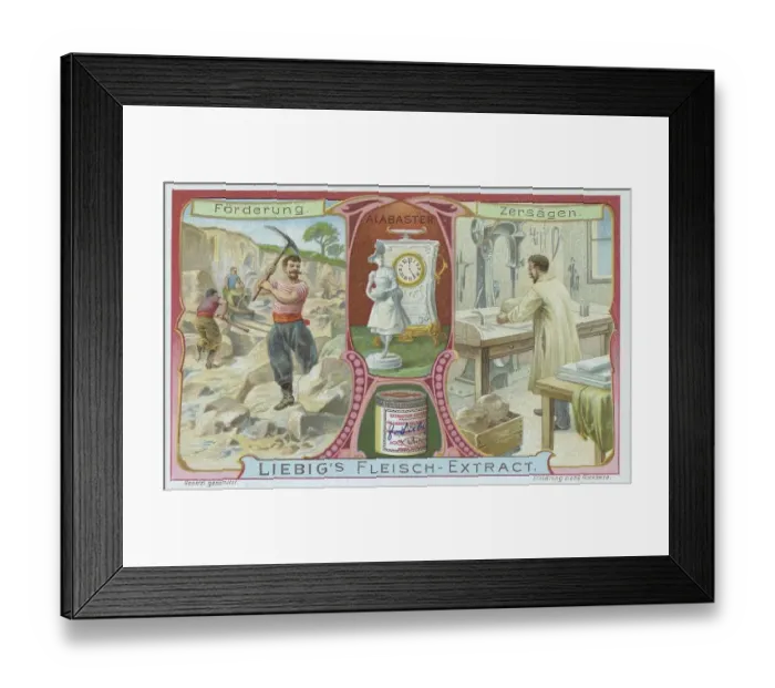 Framed Print : Picture series Materials, alabaster