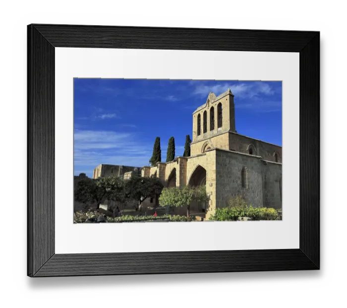 Framed Print : Bellapais, Beylerbeyi, parts of a Gothic monastery ruin