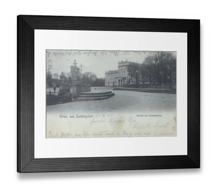 Framed Print : Castle in Ludwigslust, county Ludwigslust-Parchim in Mecklenburg-Western Pomerania Framed Print : Castle in Ludwigslust, county Ludwigslust-Parchim in Mecklenburg-Western Pomerania
