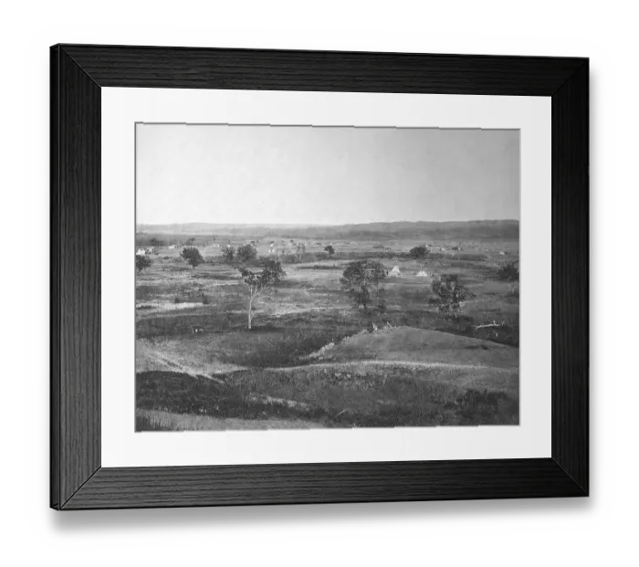 Framed Print : Indian village at the Cheyenne River in Dakota Territory Framed Print : Indian village at the Cheyenne River in Dakota Territory